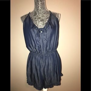 Spaghetti Strap "Blue Jean" Romper